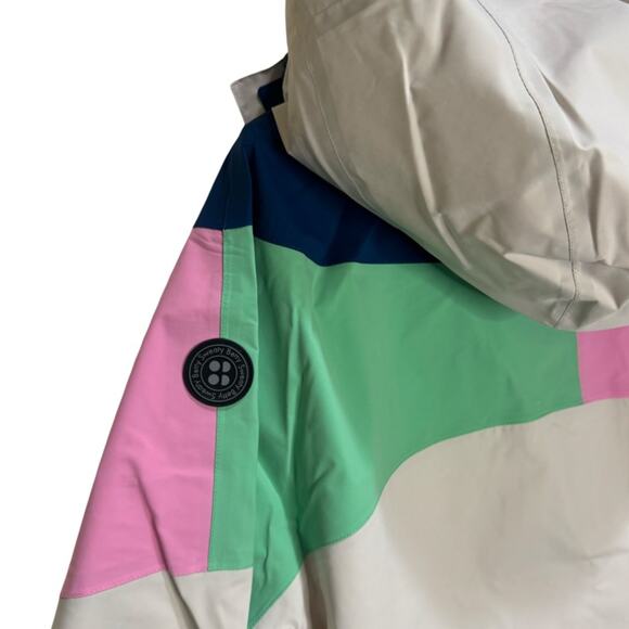 Sweaty Betty Retro Parachute Long Parka - Colorblock Size M - Picture 9 of 10